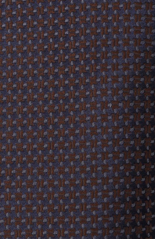 Шелковый галстук Canali 18/HJ04408 Коричневый  18/HJ04408 Фото 4