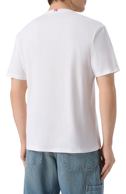 Хлопковая футболка MC2 Saint Barth ARN0004-00932I/ARN0TT WARM Белый  ARN0004-00932I/ARN0TT WARM Фото 4