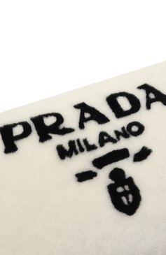 Подушка PRADA черно-белого цвета, арт. 2QB003-2EC9-F0964 | Фото 2 (Материал: Текстиль, Шерсть; Региональные ограничения белый список (Axapta Mercury): Не проставлено; Нос: Не проставлено)