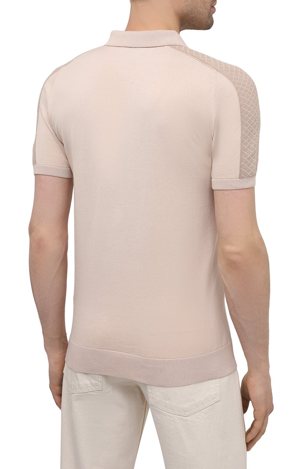 Поло из хлопка и шелка IL BORGO CASHMERE, арт. 56-1963-01G0, фото 4