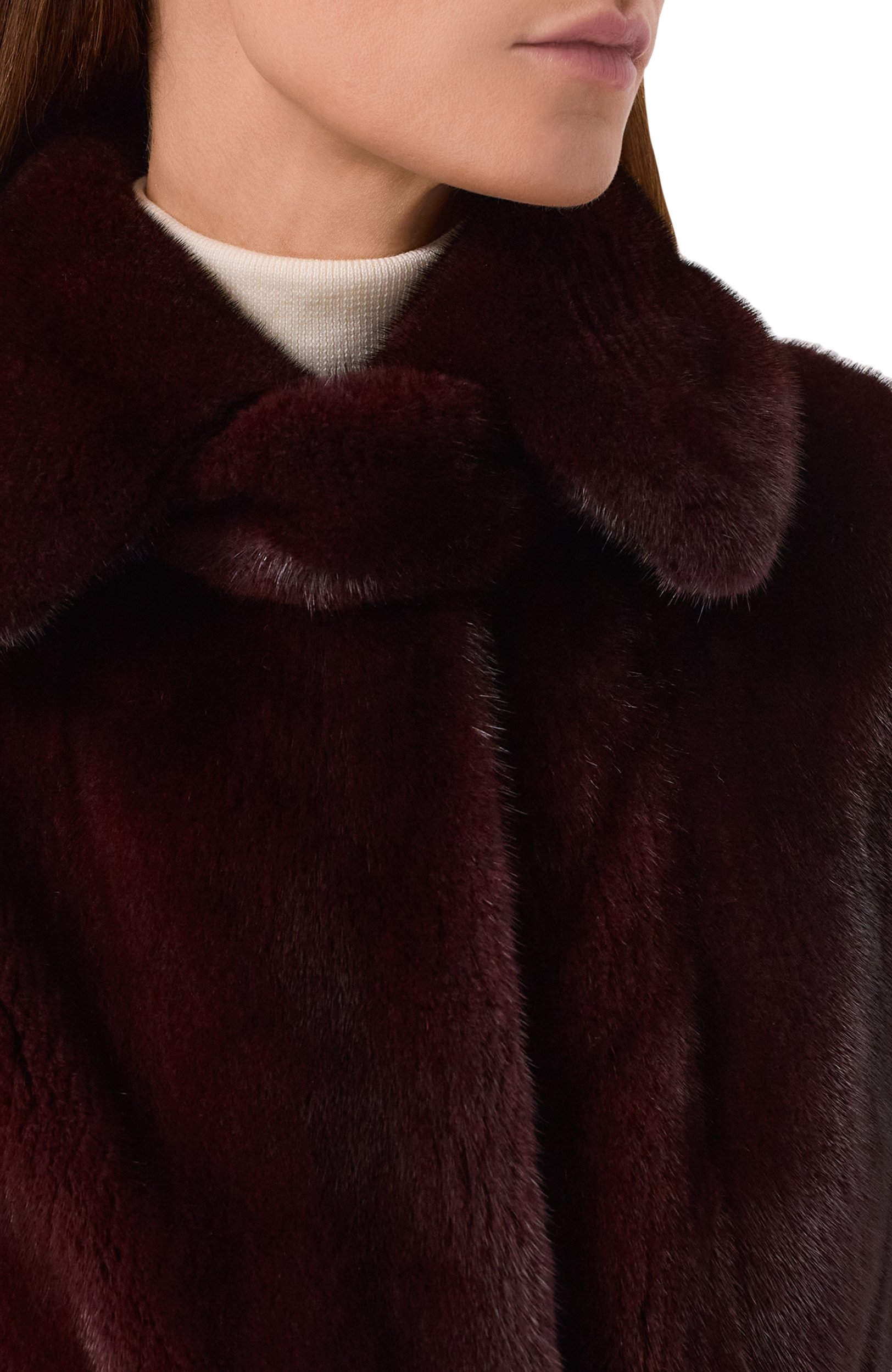 Жилет из норки MVST, арт. M045/MINK BORDEAUX, фото 5