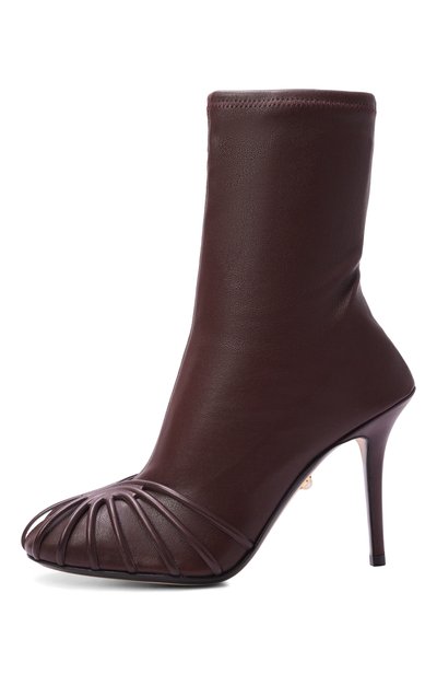 Кожаные ботильоны karen 95 ALEVI MILANO, арт. L26S7004.R.1044301/NAPPA STRETCH, фото 4