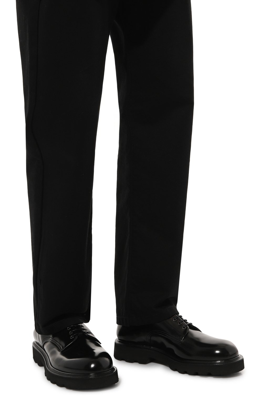 Кожаные дерби PREMIATA черного цвета по цене 58000 руб., арт. 32220/TRENDY, фото 3 Кожаные дерби PREMIATA, арт. 32220/TRENDY, фото 3