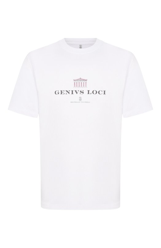 Хлопковая футболка Brunello Cucinelli M0B138520W Белый M0B138520W