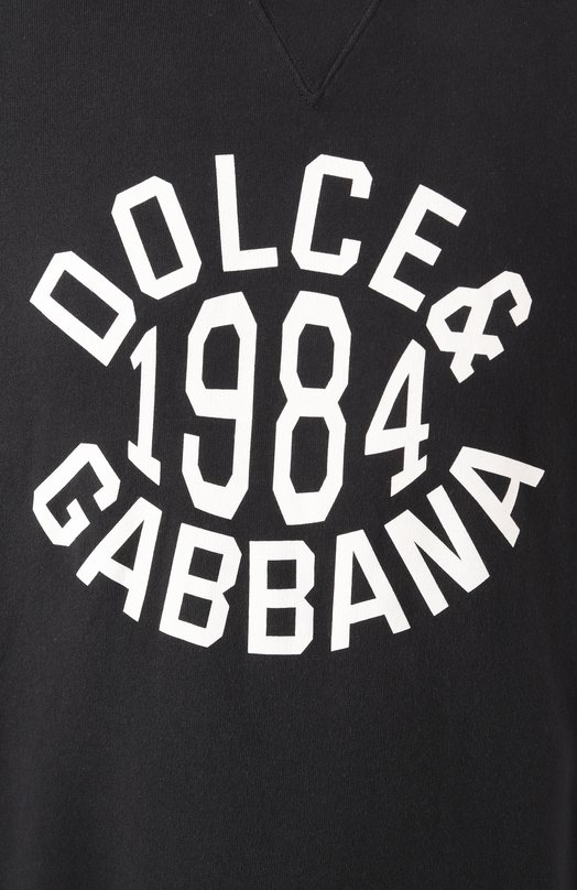 Хлопковое худи Dolce & Gabbana G9BFXT/G7N0Q Чёрный  G9BFXT/G7N0Q Фото 6