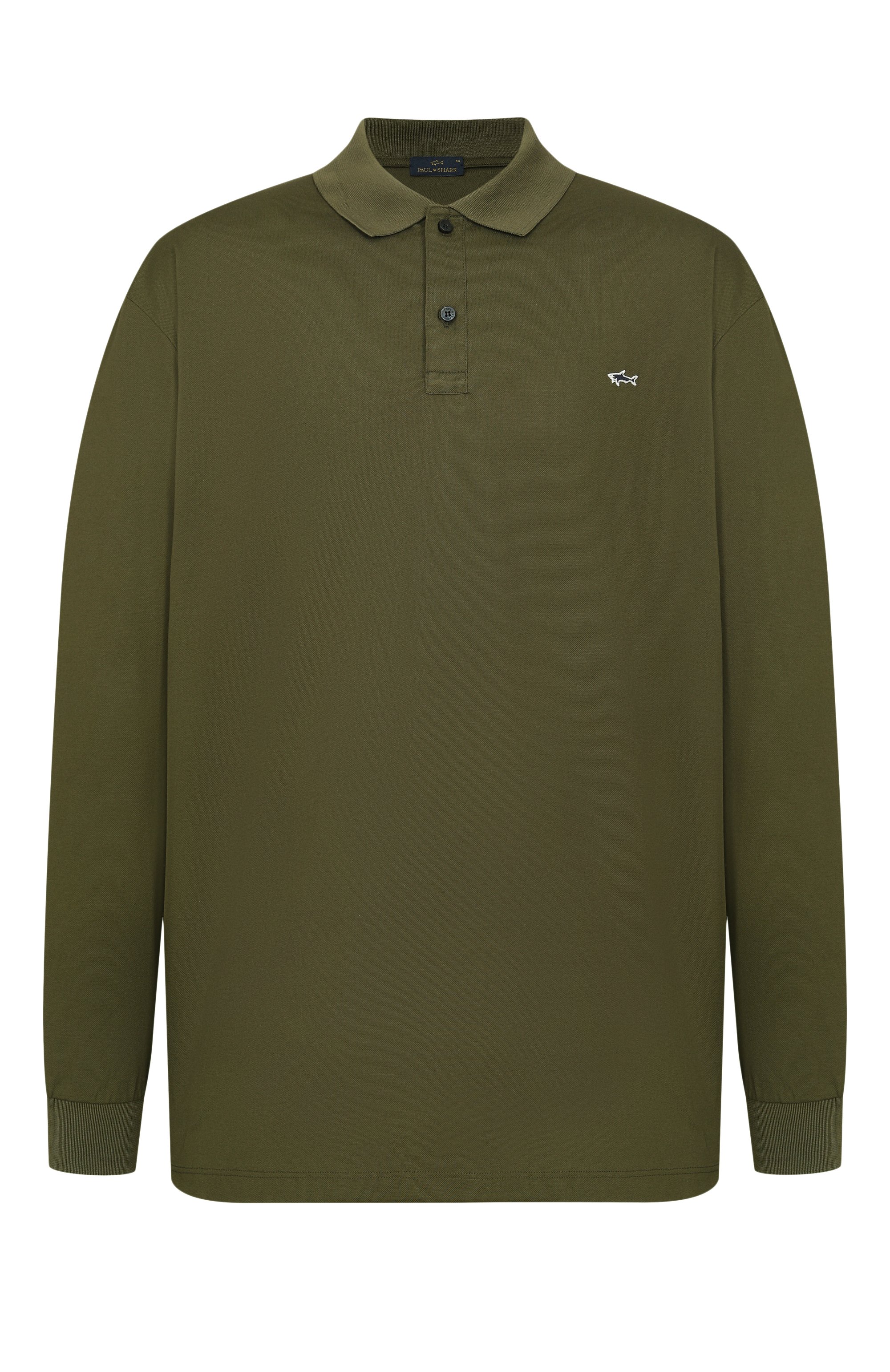 Хлопковое поло PAUL&SHARK темно-зеленого цвета по цене 25600 руб., арт. 99311003_001, фото 1 Хлопковое поло PAUL&SHARK, арт. 99311003_001, фото 1