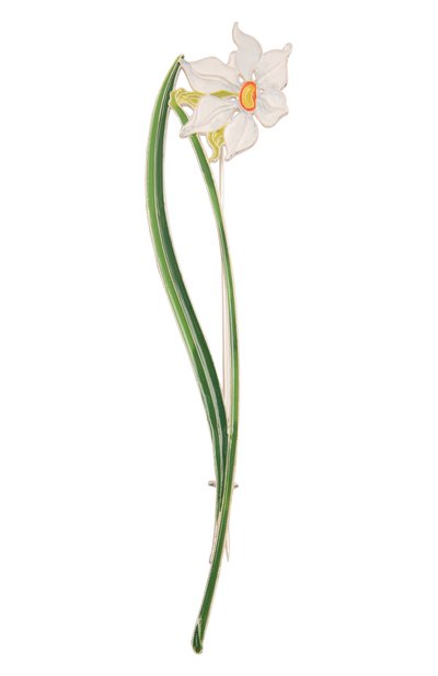 Женская брошь нарцисс поэтический РУССКИЕ САМОЦВЕТЫ, арт. 41485