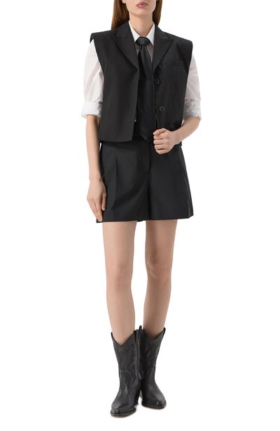 Хлопковый жилет JUUN.J черного цвета по цене 76100 руб., арт. JW5511W50, фото 2 Хлопковый жилет JUUN.J, арт. JW5511W50, фото 2