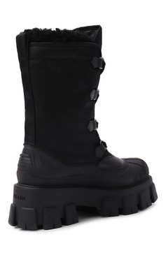 Комбинированные ботинки monolith PRADA, арт. 1U501M-3LEO-F0002-ZF55, фото 3