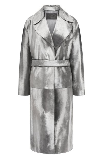 Женское меховое пальто с поясом GIORGIO ARMANI, арт. 1AL04P/1AP12