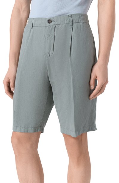 Шорты из хлопка и льна PAUL&SHARK, арт. 25414034, фото 3