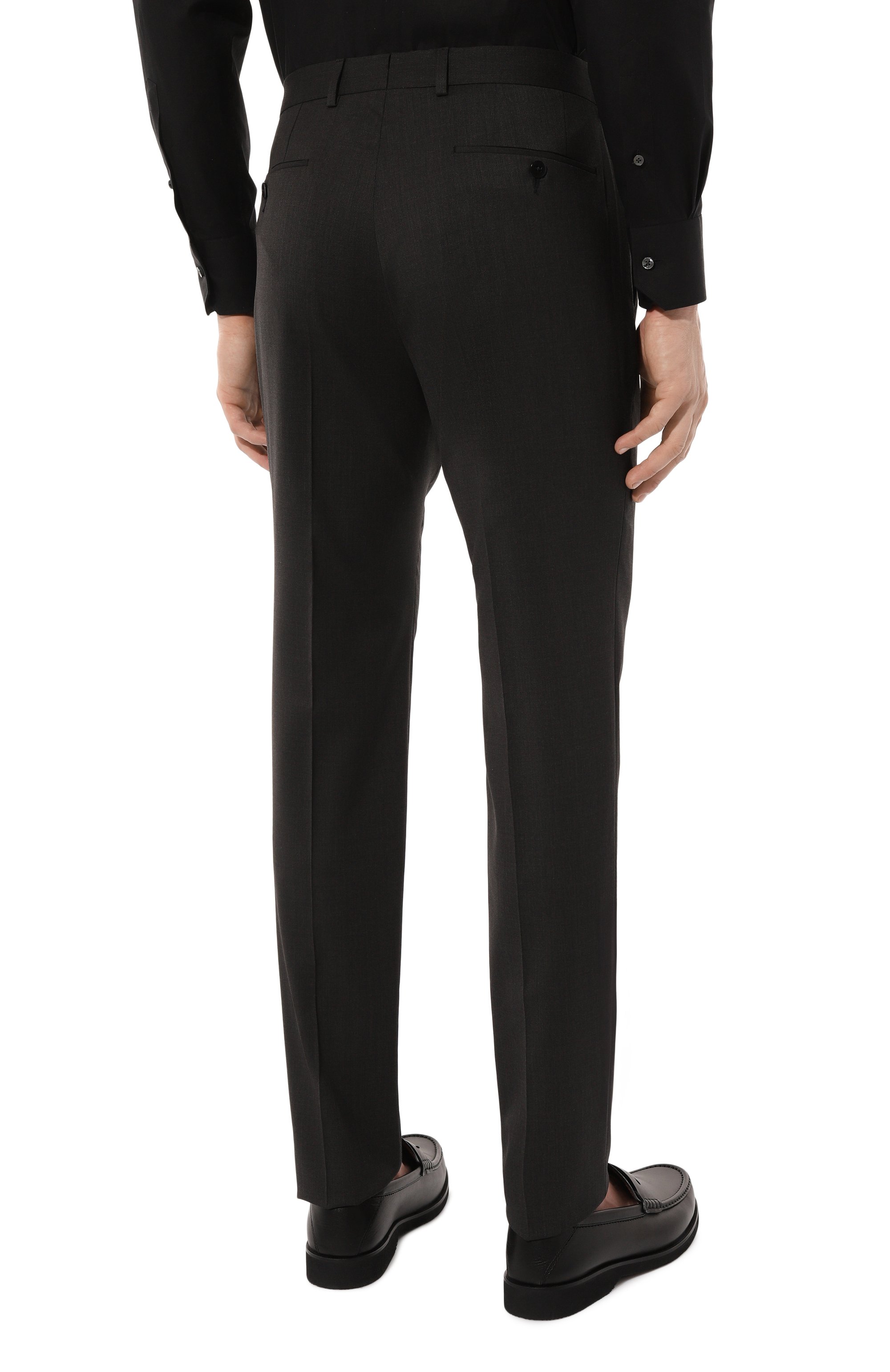 Брюки ZEGNA темно-серого цвета по цене 55150 руб., арт. 7ZF063A7/7FNAC2, фото 4 Брюки ZEGNA, арт. 7ZF063A7/7FNAC2, фото 4