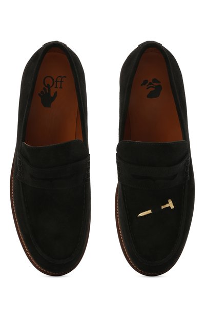 Замшевые пенни-лоферы OFF-WHITE, арт. 0MIF005S21LEA0011045, фото 5