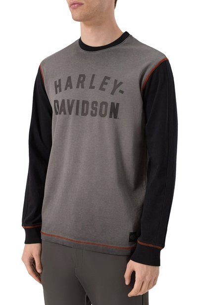 Хлопковый лонгслив HARLEY-DAVIDSON, арт. 99003-23VM, фото 3