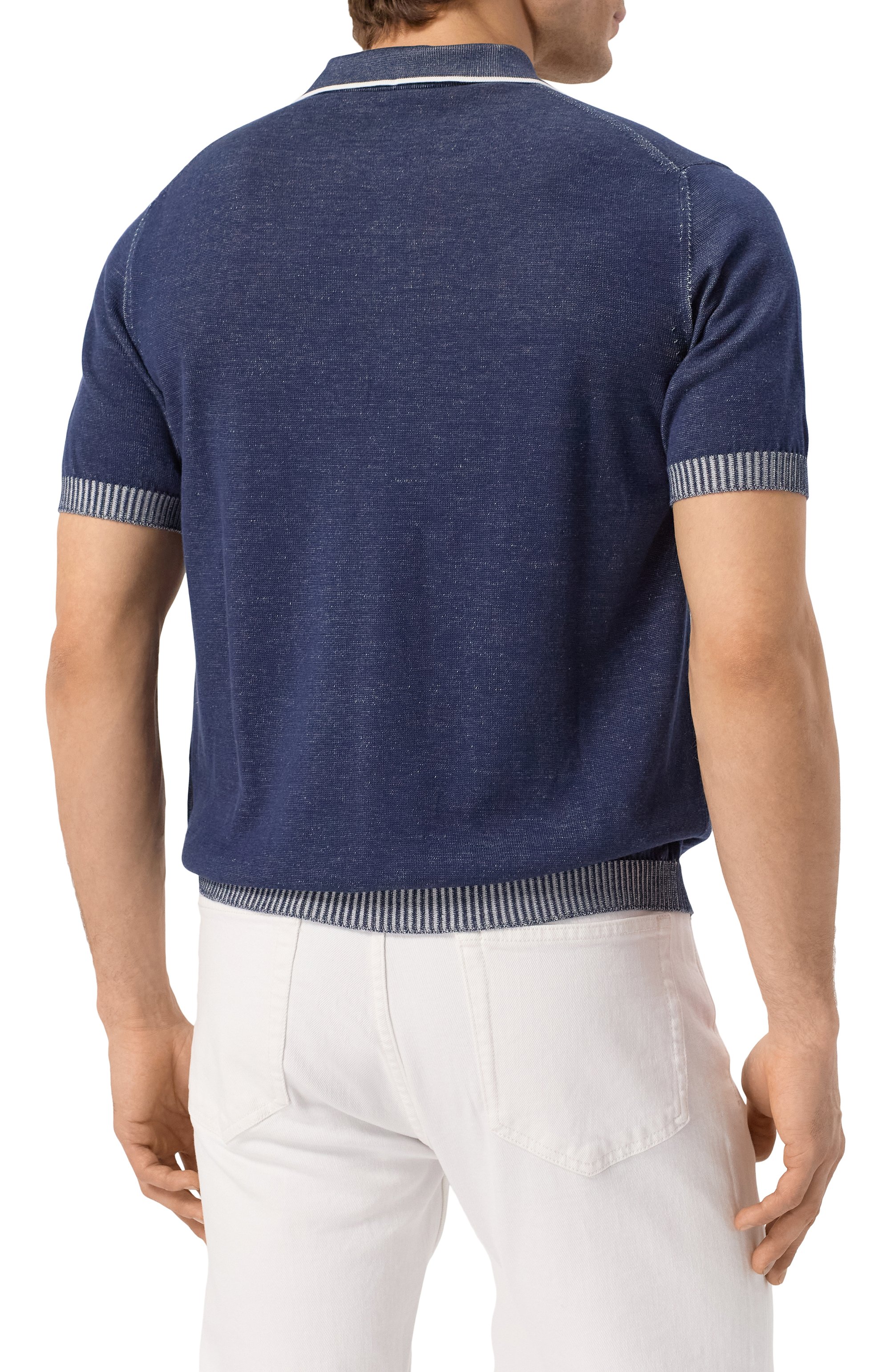 Хлопковое поло MOORER, арт. C0TY, фото 4