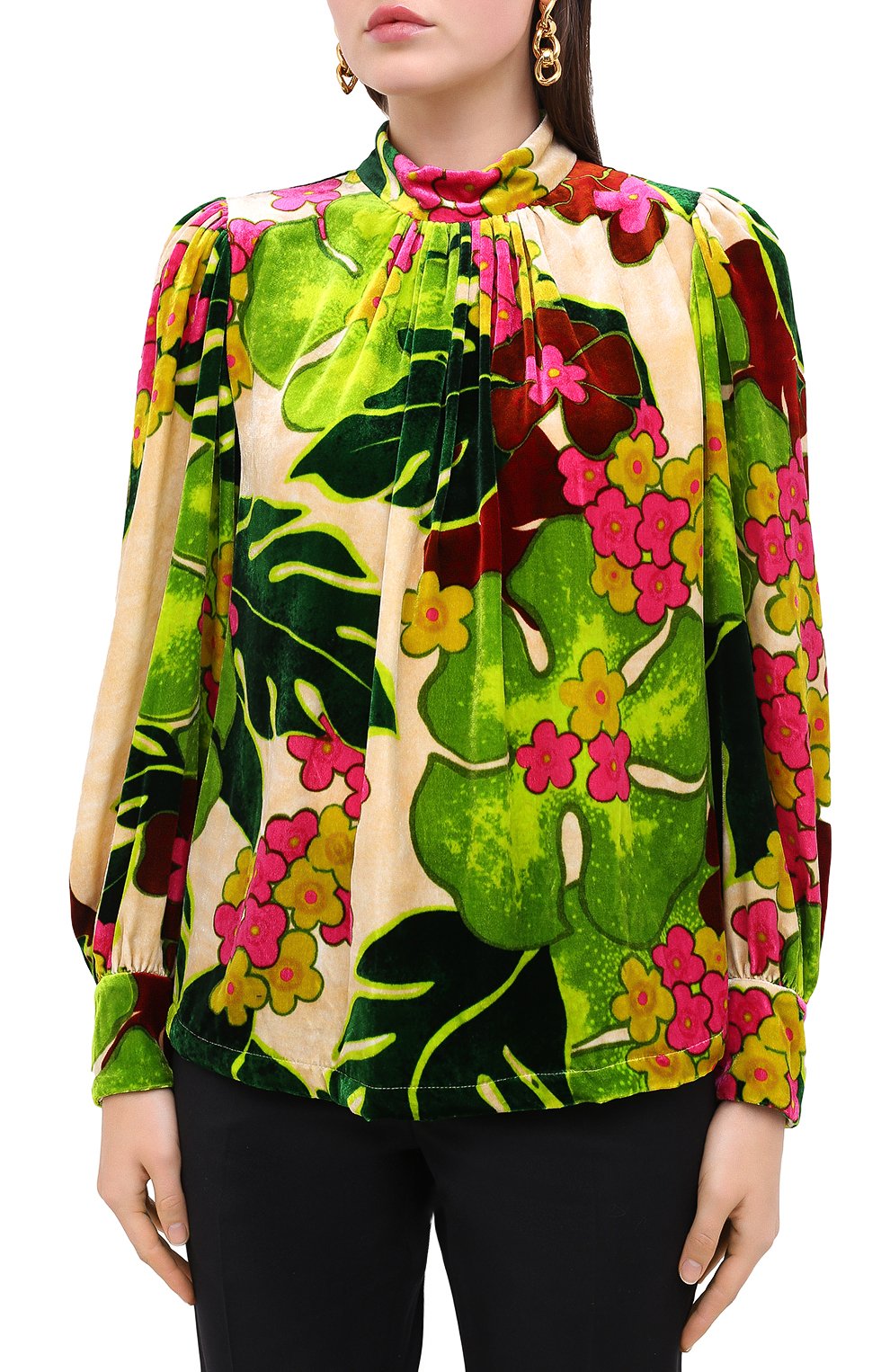 Блузка из вискозы и шелка DRIES VAN NOTEN, арт. 202-30790-1009, фото 4