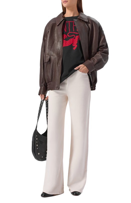 Хлопковая футболка Valentino 8B3MG25W/A55 Чёрный  8B3MG25W/A55 Фото 2