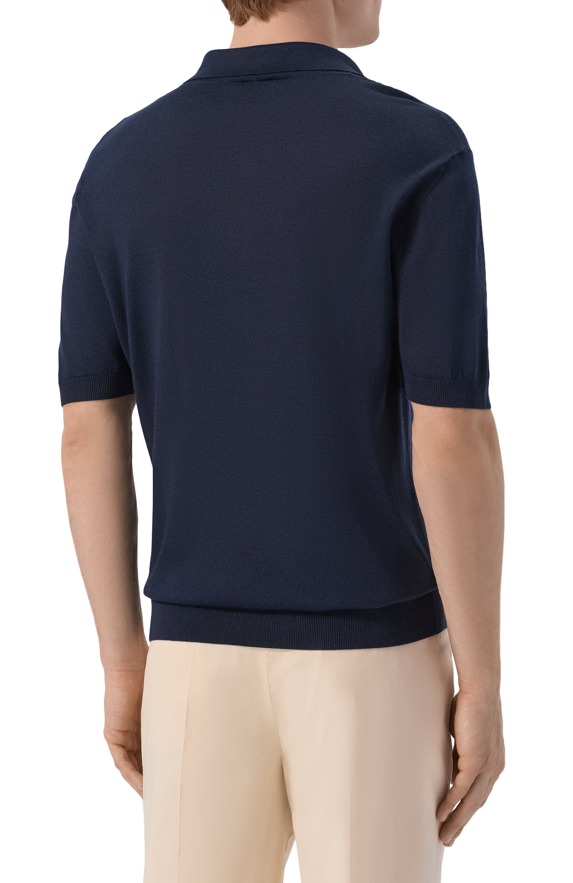 Шелковое поло KITON, арт. UMK0852, фото 4