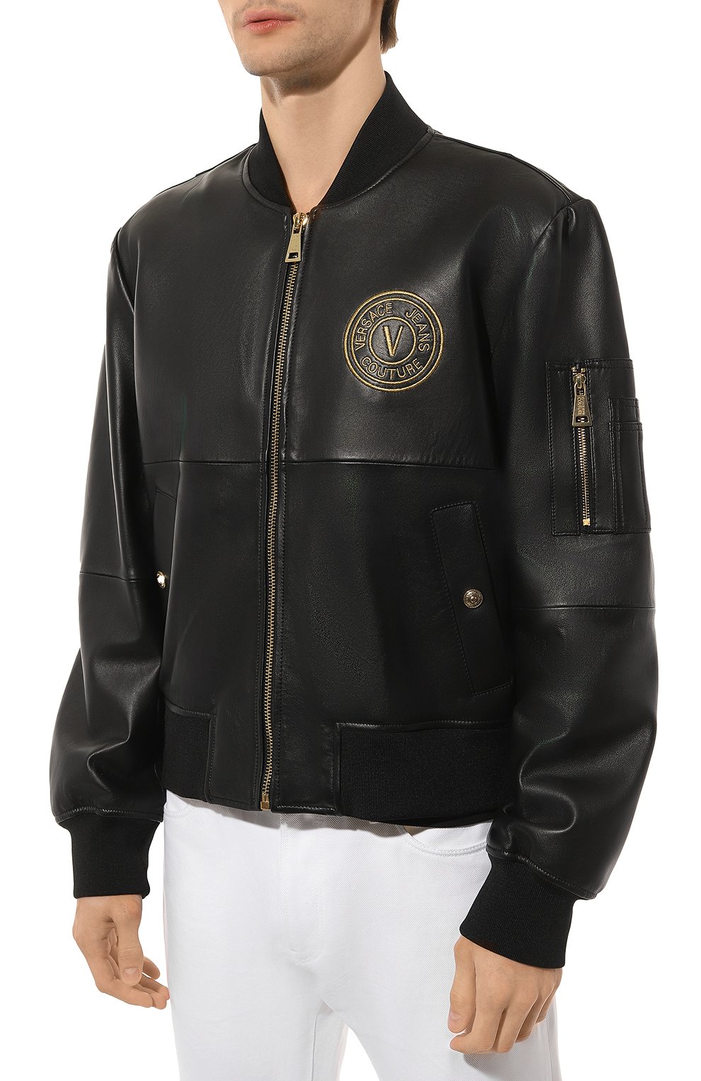Кожаный бомбер VERSACE JEANS COUTURE, арт. 76GAVP06/CPPS3, фото 3