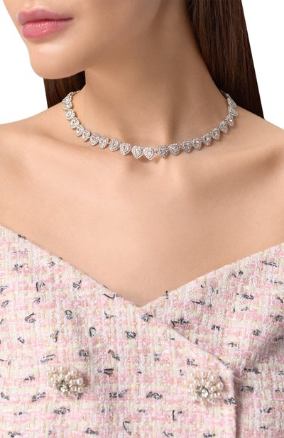 Колье ariana grande x swarovsk SWAROVSKI серебряного цвета по цене 43100 руб., арт. 5720857, фото 2 Колье ariana grande x swarovsk SWAROVSKI, арт. 5720857, фото 2