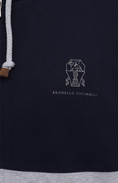 Хлопковая толстовка BRUNELLO CUCINELLI, арт. MTU149219G, фото 5