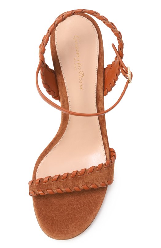 Замшевые босоножки Zaira 85 Gianvito Rossi G32748.85RIC.XNCSELU Коричневый  G32748.85RIC.XNCSELU Фото 6