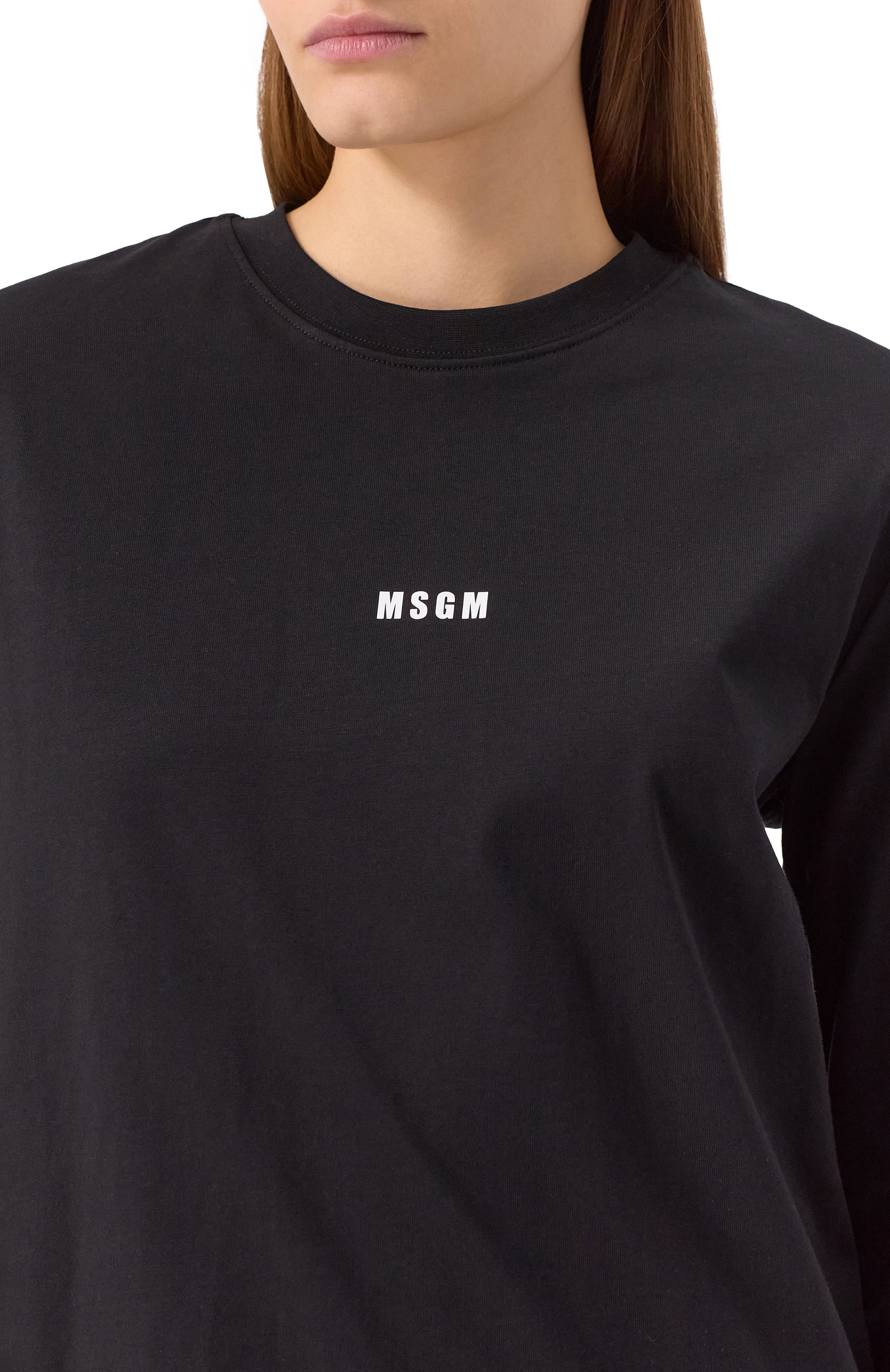 Хлопковый лонгслив MSGM, арт. 2000MDM501 200002, фото 5