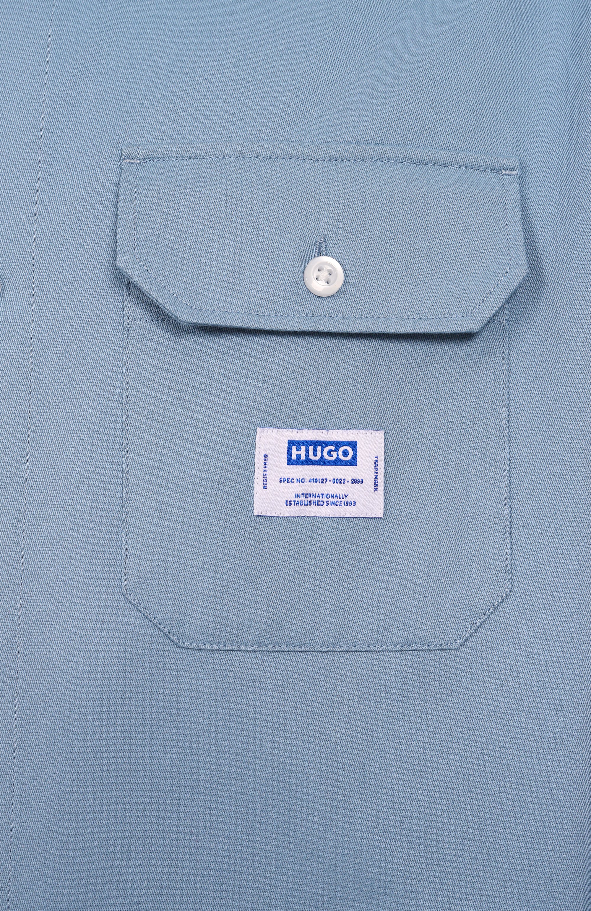 Хлопковая рубашка HUGO BLUE, арт. 50520001, фото 6