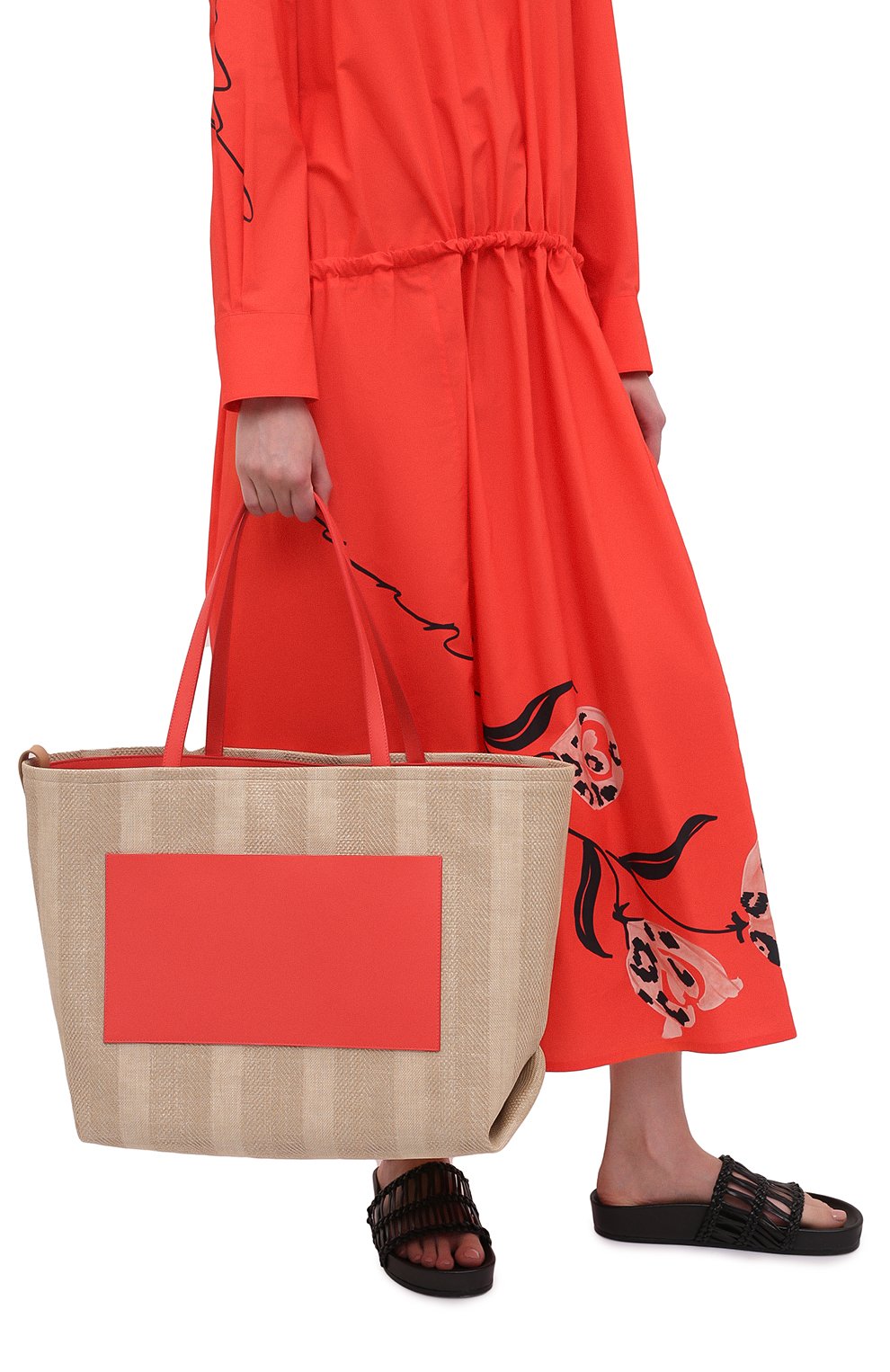 Сумка-тоут inside out LORO PIANA кораллового цвета по цене 319500 руб., арт. FAL6043, фото 2 Сумка-тоут inside out LORO PIANA, арт. FAL6043, фото 2