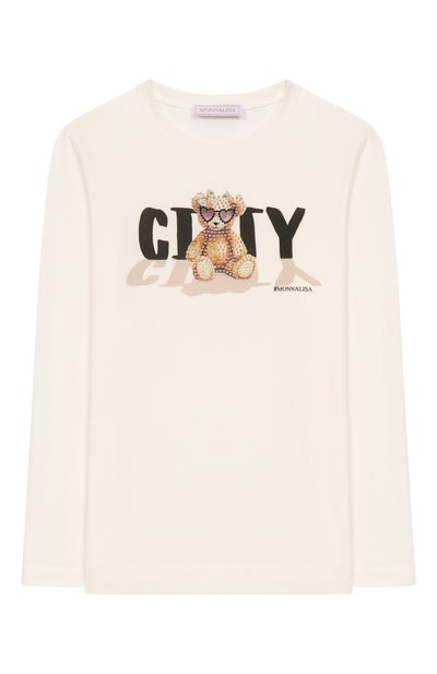 Хлопковый лонгслив MONNALISA, арт. 19F624