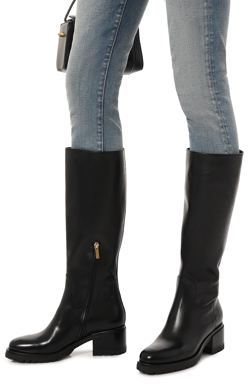 Кожаные сапоги SANTONI, арт. WSDY70615SM1BSW6, фото 3