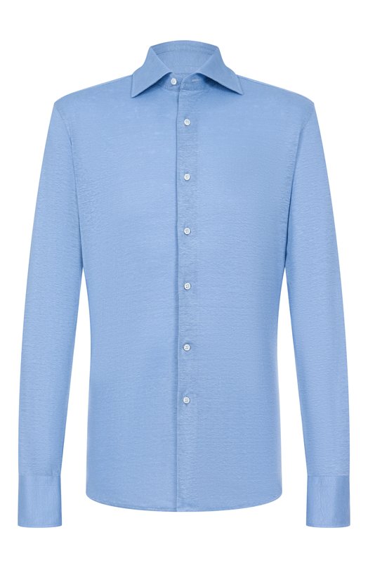 Льняная рубашка MVST SLIM/GABRIELLE/R0UND/800-JERSEY Голубой SLIM/GABRIELLE/R0UND/800-JERSEY