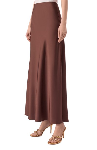 Атласная юбка SEVEN LAB коричневого цвета по цене 18900 руб., арт. 126-S-W-12-00-081, фото 3 Атласная юбка SEVEN LAB, арт. 126-S-W-12-00-081, фото 3