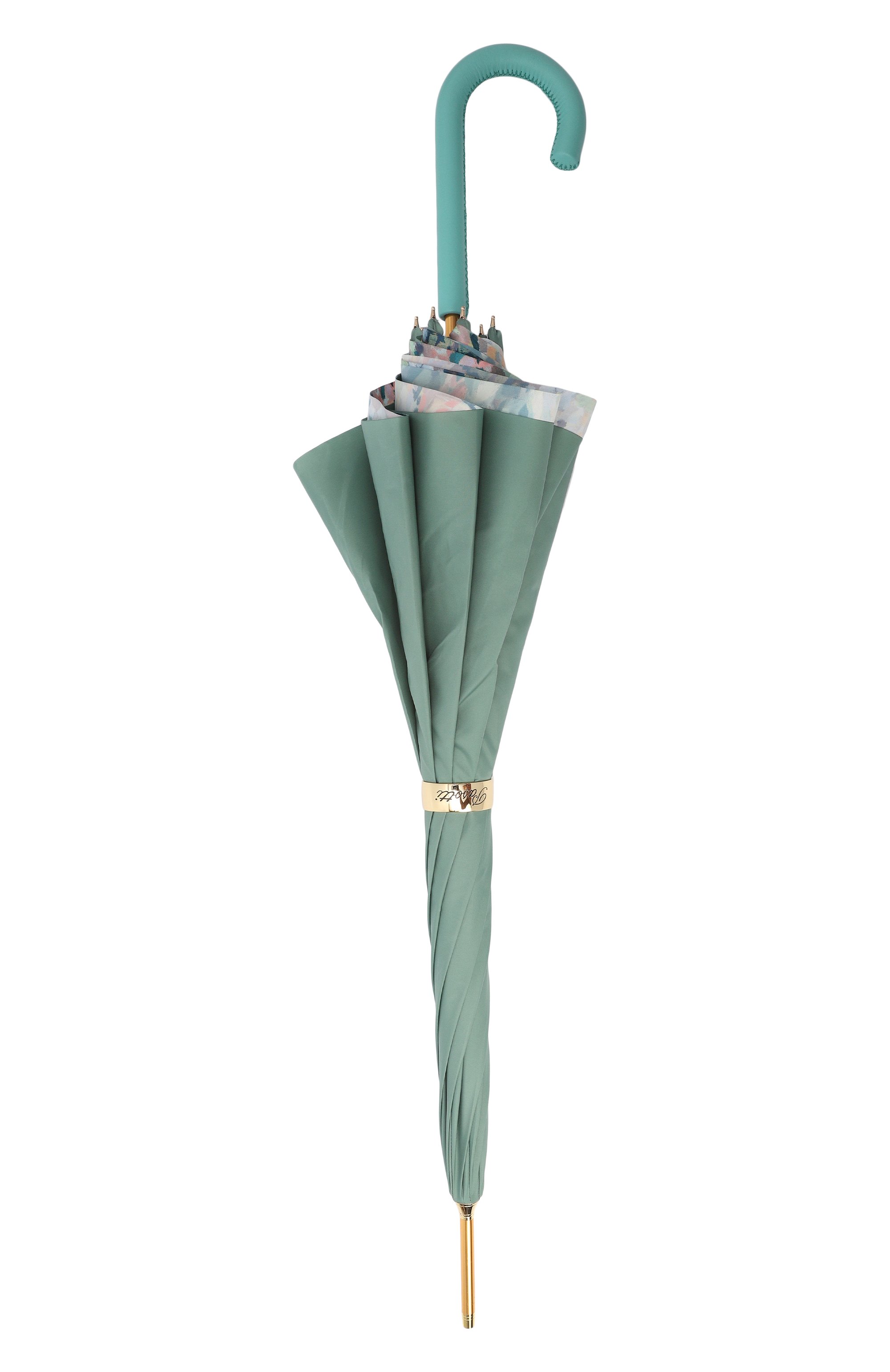 Зонт-трость PASOTTI OMBRELLI зеленого цвета по цене 34300 руб., арт. 0MITD0 189/VN348/1, фото 3 Зонт-трость PASOTTI OMBRELLI, арт. 0MITD0 189/VN348/1, фото 3