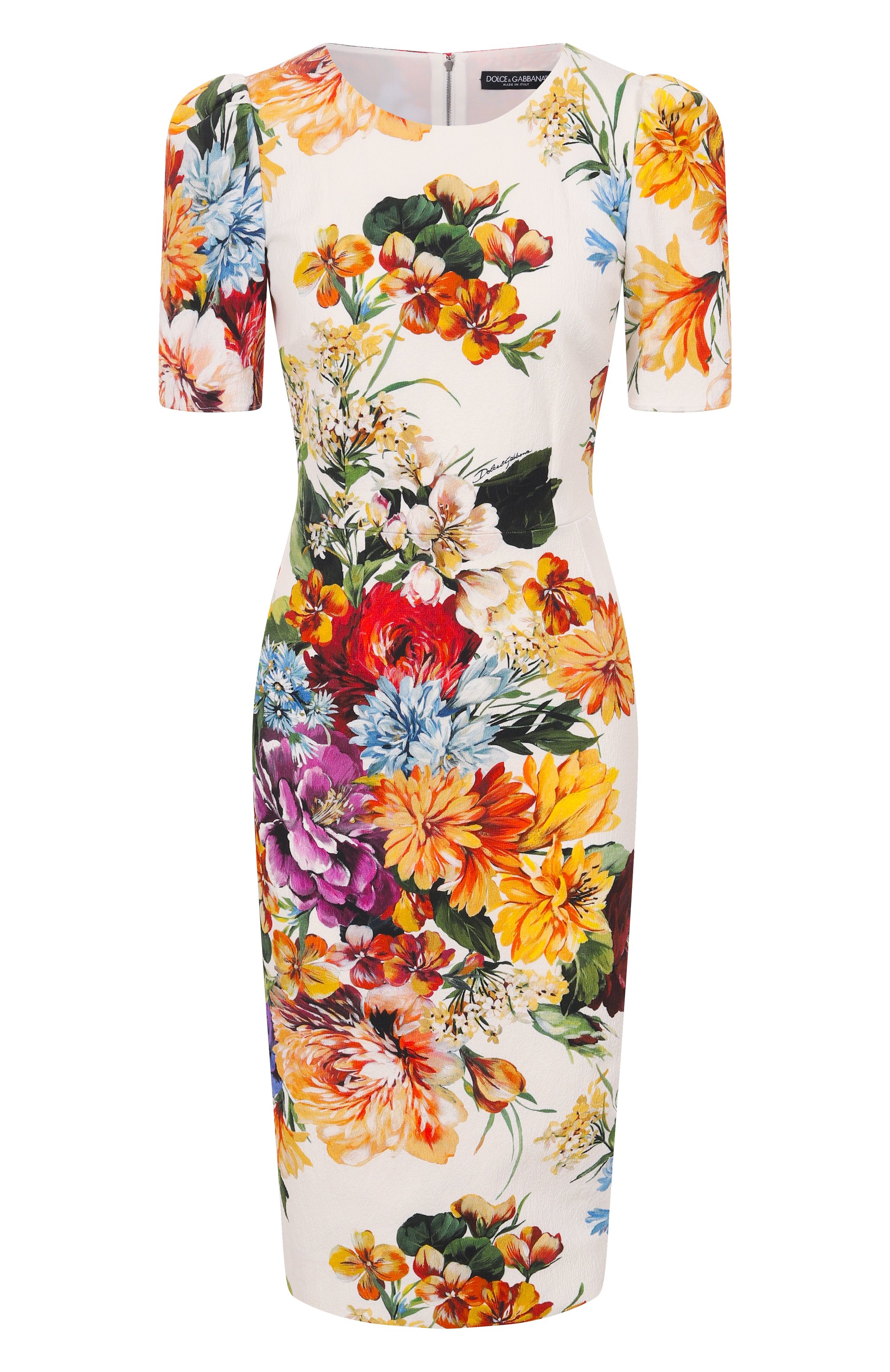 Платье из хлоп�ка и вискозы DOLCE & GABBANA, арт. F6TYCT/FSRQU, фото 1