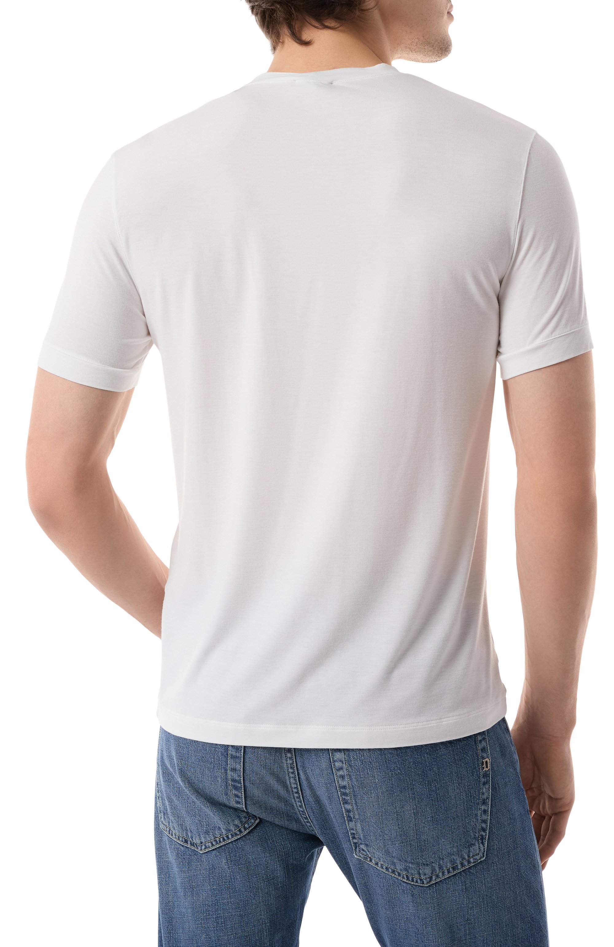 Футболка из вискозы GIORGIO ARMANI, арт. 8NST63/SJP4Z, фото 4