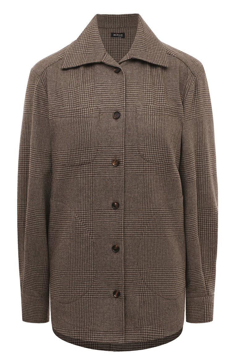 Рубашка из шерсти и кашемира KITON, арт. D50429K0516C, фото 1