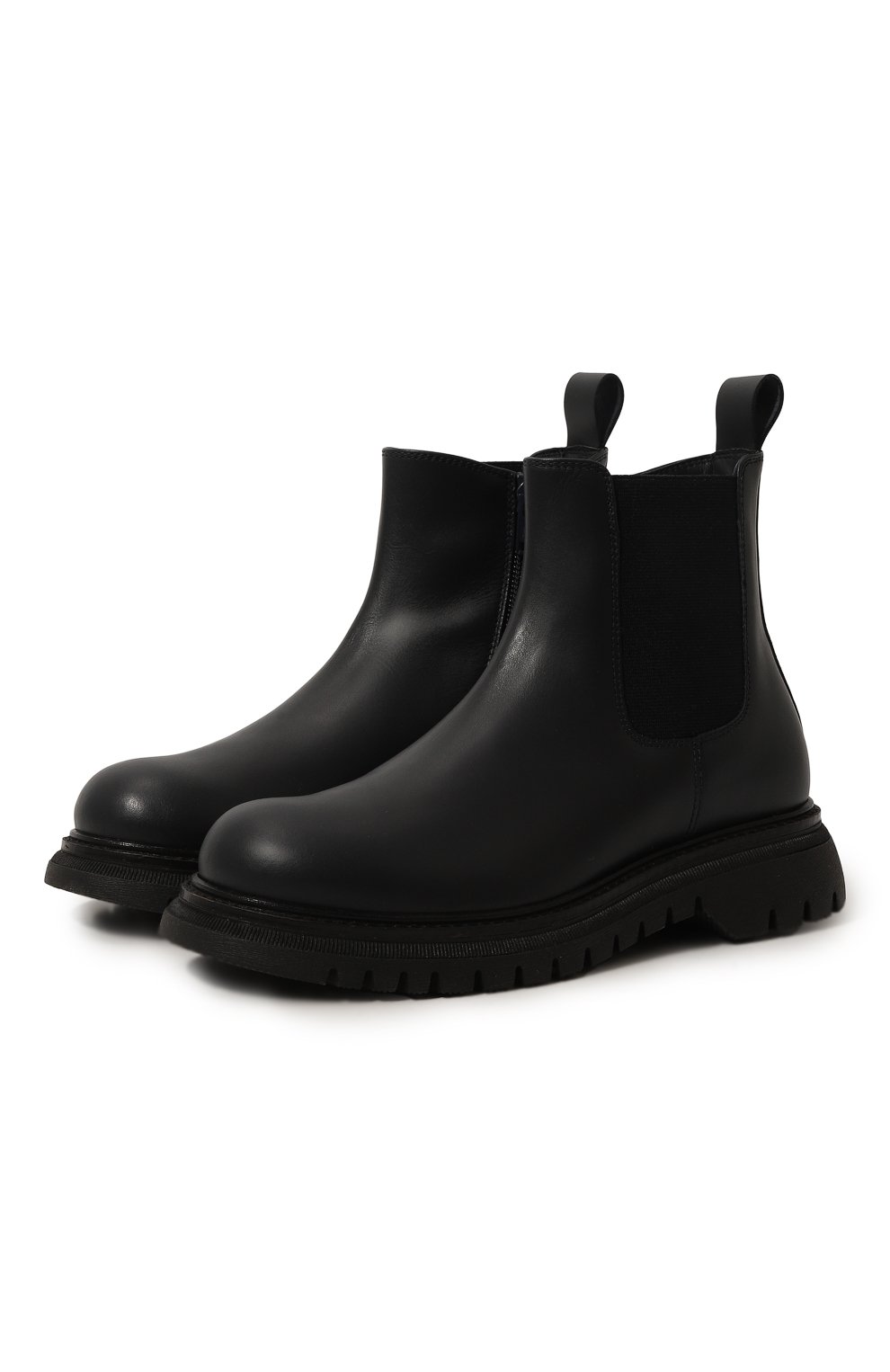 Кожаные челси MISSOURI темно-синего цвета по цене 22350 руб., арт. 85980 C/31-34, фото 1 Кожаные челси MISSOURI, арт. 85980 C/31-34, фото 1