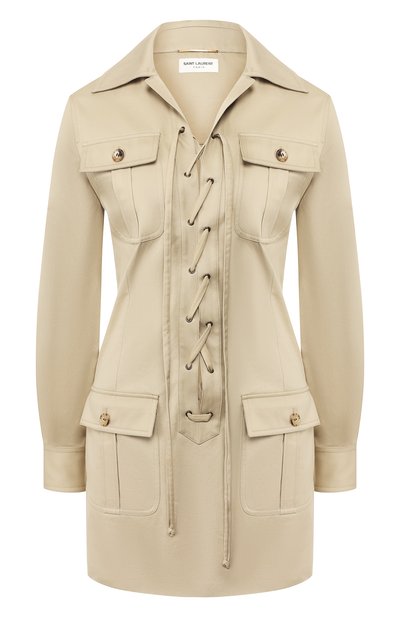 Хлопковое платье SAINT LAURENT, арт. 608459/Y3A41, фото 1