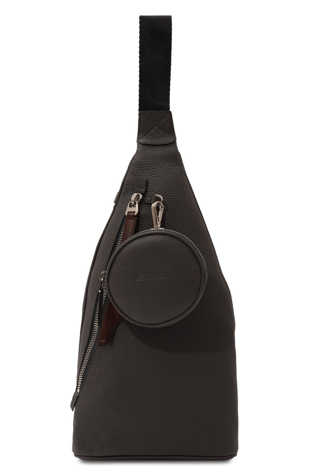 Рюкзак SANTONI темно-серого цвета по цене 99450 руб., арт. UIBGA2541EN-AITB, фото 1 Рюкзак SANTONI, арт. UIBGA2541EN-AITB, фото 1