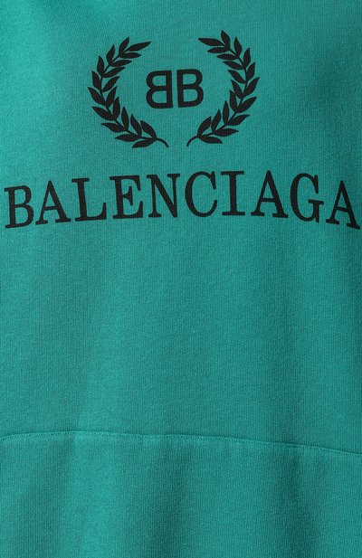 Хлопковое худи BALENCIAGA, арт. 556111/TDV04, фото 5