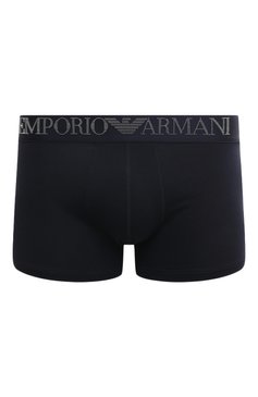 Мужские хлопковые боксеры EMPORIO ARMANI темно-синего цвета, арт. 111776/3F755 | Фото 1 (Кросс-КТ: бельё; Материал сплава: Проставлено; Нос: Не проставлено; Материал внешний: Хлопок; Мужское Кросс-КТ: Трусы)