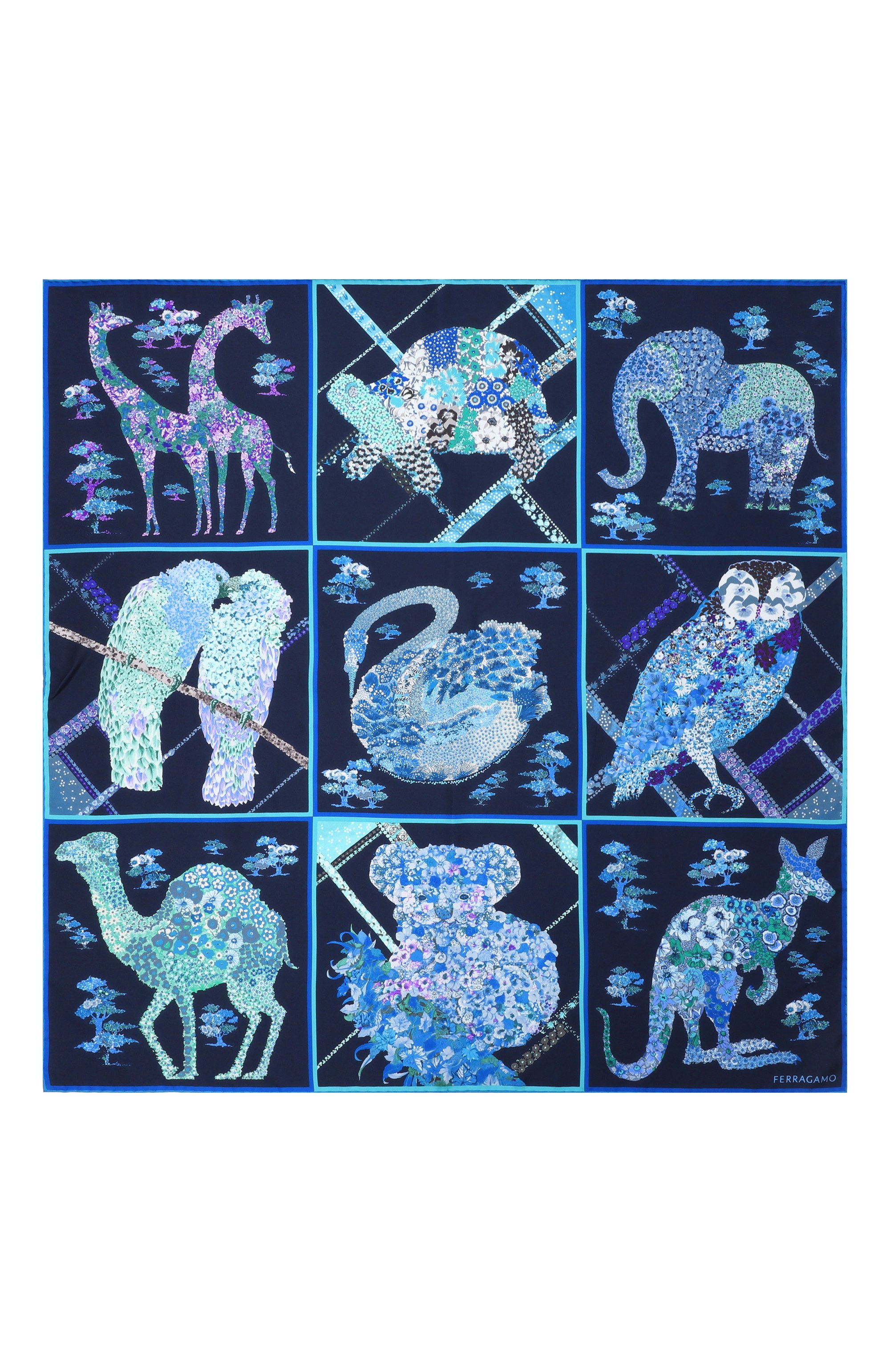 Шелковый платок FERRAGAMO, арт. 310217/785448, фото 5