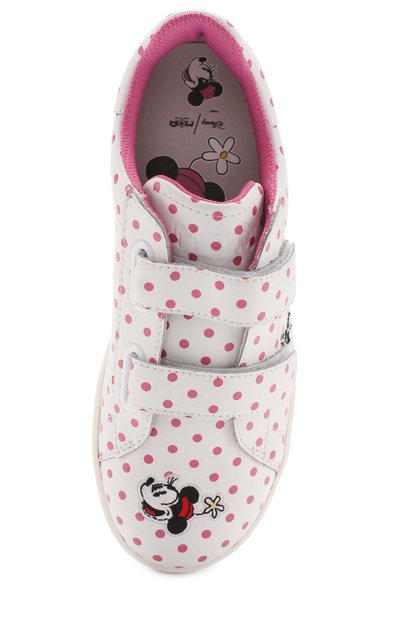 Кожаные кеды с застежками велькро и принтом MOA, арт. MDJ16/CHILD, фото 4