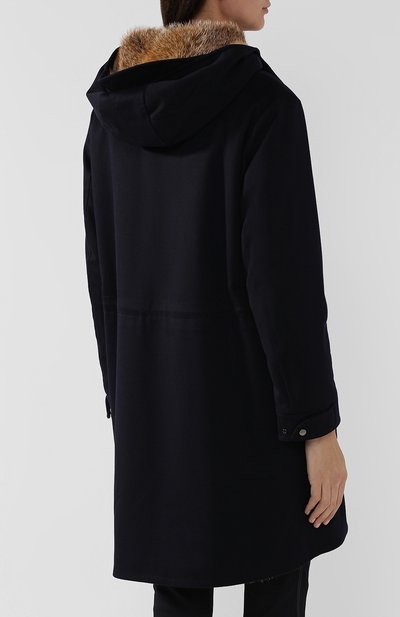 Кашемировое пальто на меховой подкладке LORO PIANA, арт. FAI2543, фото 4