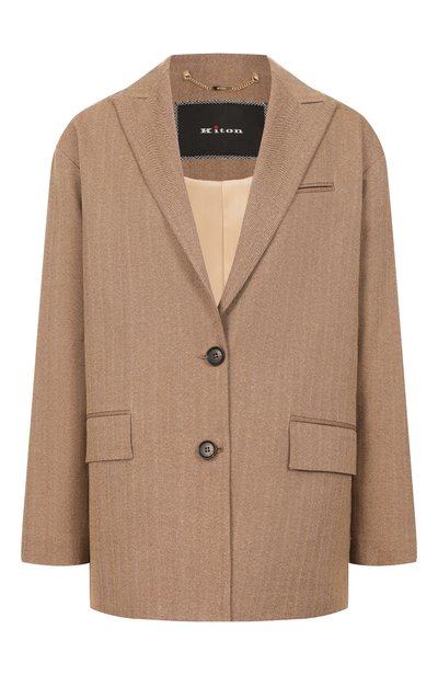 Женский жакет из шелка и шерсти KITON, арт. D53502K0515I