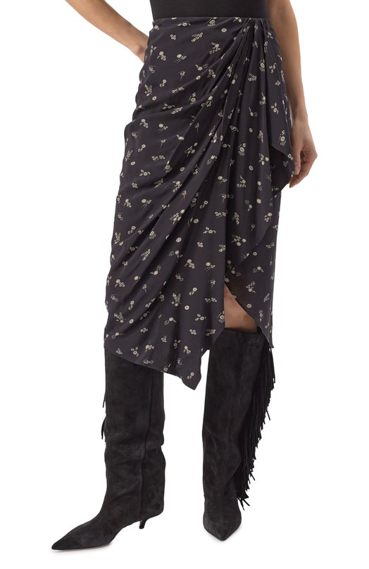 Юбка из вискозы Isabel Marant Etoile JU0313FA Чёрный  JU0313FA Фото 3