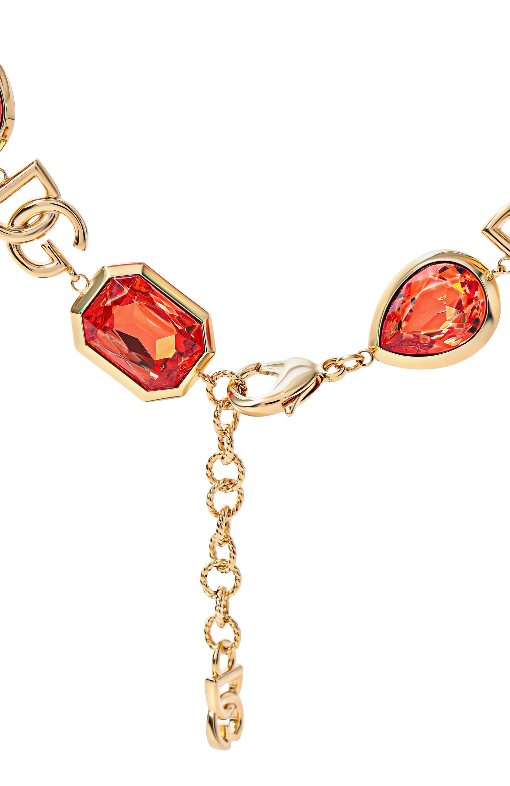 Колье DOLCE & GABBANA красного цвета по цене 256000 руб., арт. WNR6M5/W1111, фото 4 Колье DOLCE & GABBANA, арт. WNR6M5/W1111, фото 4