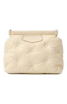Женская сумка glam slam classique small MAISON MARGIELA кремового цвета, арт. SB1WG0028/P4300 | Фото 6 (Материал сплава: Проставлено; Материал: Натуральная кожа; Драгоценные камни: Проставлено; Ремень/цепочка: На ремешке; Размер: small)