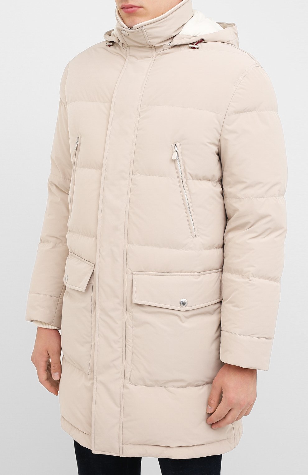 Пуховик BRUNELLO CUCINELLI кремового цвета по цене 457500 руб., арт. MD4791757, фото 3 Пуховик BRUNELLO CUCINELLI, арт. MD4791757, фото 3